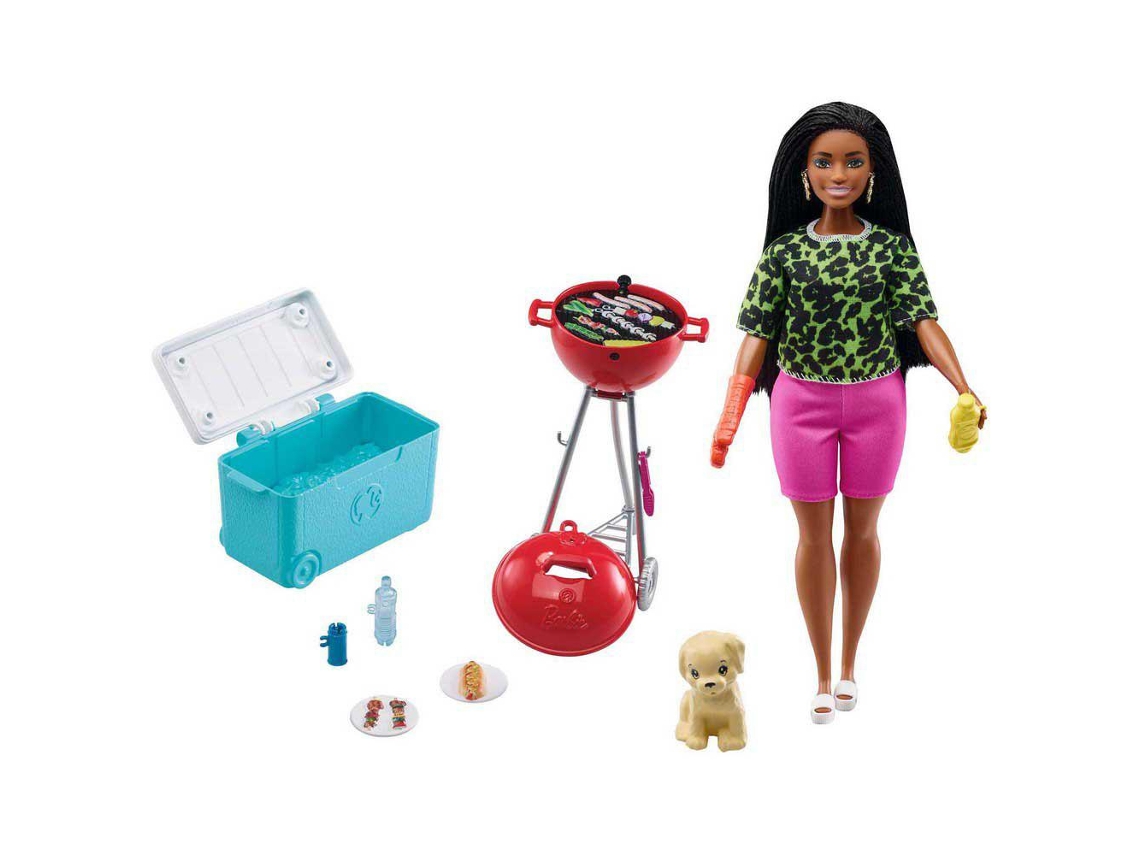 Barbie e a Partir Definir a Partir de Jogo com Churrasco Aromatizado  Cachorro Acessórios a Partir de Brinquedo para Bonecos